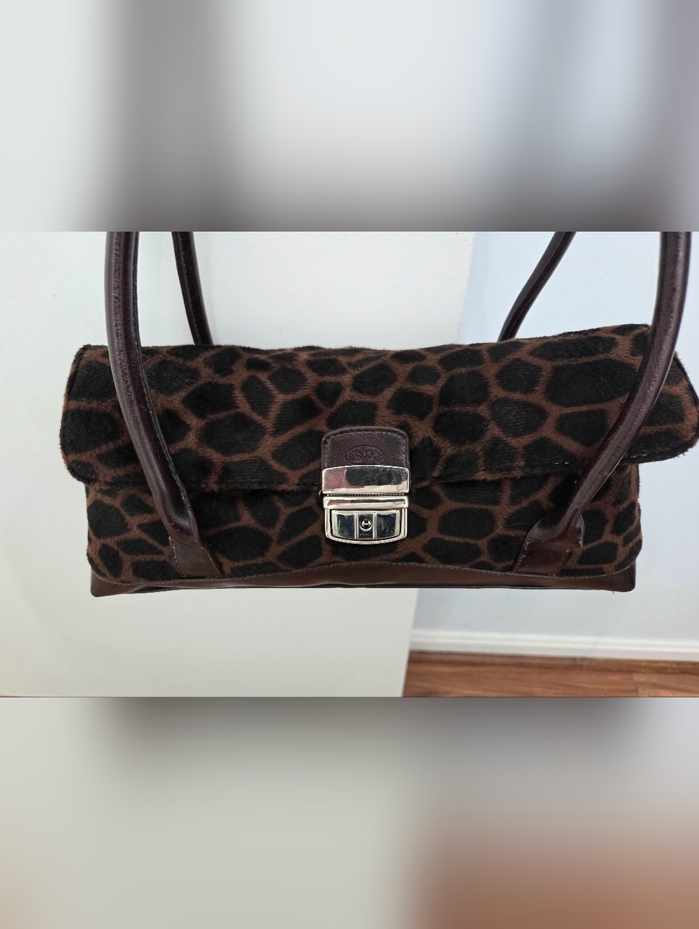 Brown Animal Print Shoulder Bag - Picture 3 of 11